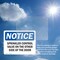 Signmission Sprinkler Control Valve On The Other Side, 10 in W x Rectangle, Vinyl Decal OS-2PACK-NS-D-710-L-18394 - alternate 5